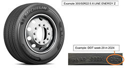 Michelin Issues Precautionary Recall for X Multi Z and X Line Energy Z Truck Tyres