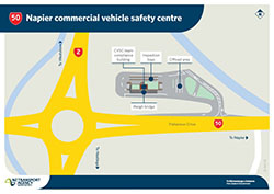 Preparation work for in-road scales as part of Napier’s Commercial Safety Vehicle Centre rescheduled