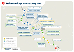 Recovery works get underway in Waioweka Gorge