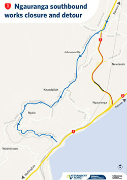 Resurfacing nightworks continue for State Highway 1 Ngauranga Gorge
