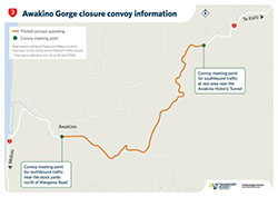 SH3 Awakino Gorge opening without convoys from Tonight